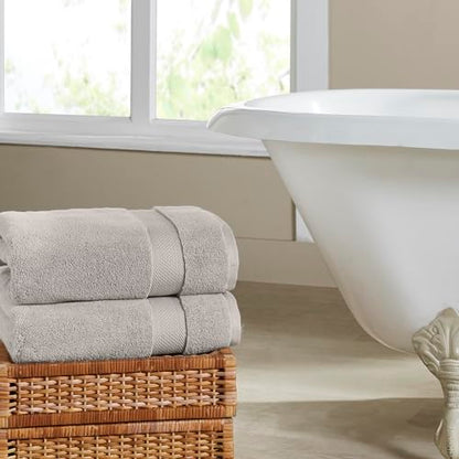 Modern Threads Luxury 6-Piece Quick-Dry Towel Set – Plush & Ultra-Absorbent for Spa-Like Experience, Stone - color: Stone