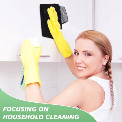 Dish Cloth for Washing Dishes Kitchen Washcloth Cleaning Cloth | 12x12inch 20pack Kitchen Towels Rags, Microfiber Cleaning Cloths, Wash Cloths with Poly Scour Side, Wholesale, Black - color: Black, size: 12inchx12inch 20pack