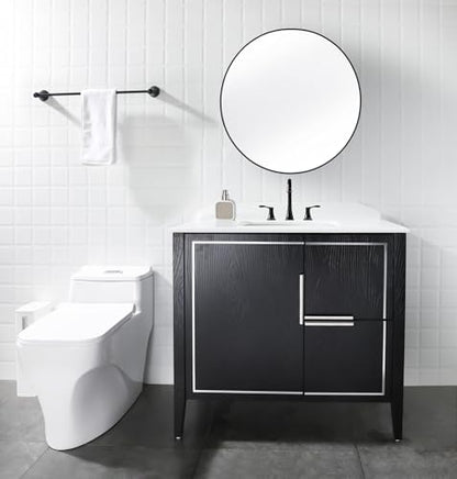 Oil Rubbed Bronze Widespread Bathroom Sink Faucet 8 Inch for Vanity | with All Metal Pop Up Drain, High Arc 2 Handle Lead-Free Deck Mount Bathroom Faucet for 3 Hole Lavatory Utility Sink - color: Oil Rubbed Bronze