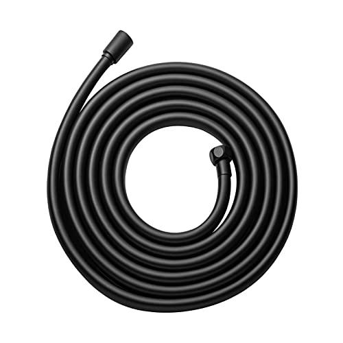 OFFO Ultra-Flex Shower Hose, 198 in Premium RV PVC Handheld Shower Head Hose Flex Hoses Extension with Brass Insert and Nut for Bathing Pet Bathing, Matte Black - color: Matte Black, size: 198 in