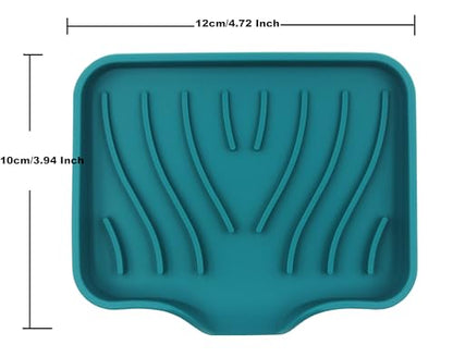 2 Pack Silicone Soap Dish, Self Draining Bar Soap Holder, Sponge Holder, for Shower,Bathroom,Kitchen Sink Organizer (Green) - color: 2 Pack Green Silicone Soap Dish