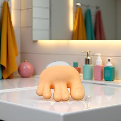 Funny Toe Foot Shape Toothbrush Holder with Suction Cup Home Bathroom Toothbrush Holder Cable Line Organizer with Sucker Toothbrush Holders