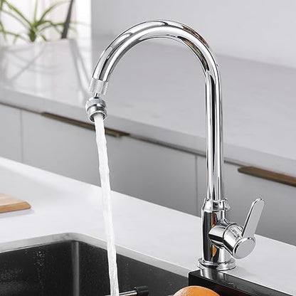 320° Swivel Garden Hose Adapter, Faucet to Hose Adapter with Aerator, Male to Female Sink Adapter for Bathroom, Kitchen, Garden - 3/4" Thread (Chrome) | Faucet to Hose Adapter, Male to Female Sink Adapter for Bathroom, Kitchen, Garden - color: Faucet Hose