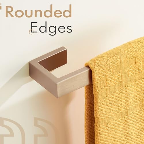 KOKOSIRI Towel Bar for Bathroom Towel Holder Wall Mount Kitchen Towels Rack Bath Hardware Champagne Bronze Stainless Steel, B3009CPG - color: Champagne Bronze