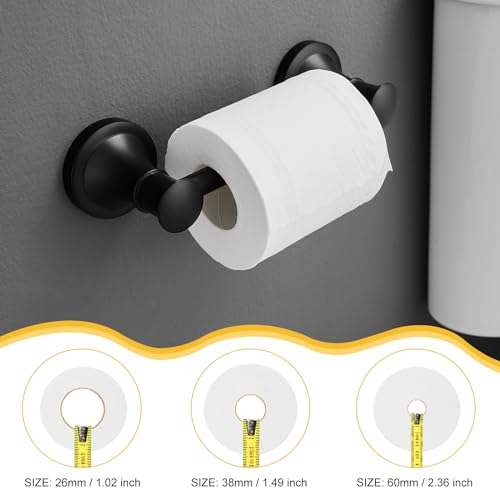 Bathroom Toilet Paper Holder Wall Mount Tissue Holder Matte Black | Rustproof Toilet Tissue Roll Holder, Flexible Double Post Pivoting Handle, Bathroom Accessories SUS304 Stainless Steel - color: Matte Black