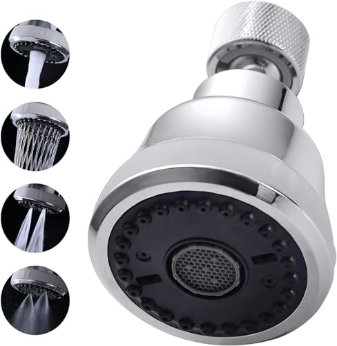 4 Spray Modes Faucet Aerator,360 Degree Faucet Sprayer Attachment,Big Angle Kitchen Faucet Aerator,Swivel Faucet Extender,Sink Sprayer Attachment for faucet,55/64 inch Female Thread (Chrome) - color: Chrome