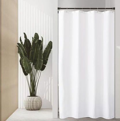 Felisa Stall Fabric Shower Curtain Liner with 3 Magnets,48W x 72L, Waterproof & Hotel Quality Shower Stall Curtain Liner for Bathroom,Soft Cloth Shower Curtain Liners,Machine Washable,White - size: 48"W x 72"L (Pack of 1)