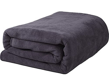 MYLSMPLE Microfiber Luxury Grey Bath Towel Extra Large Bath Sheet Beach Towel (36 Inch X 72 Inch, Grey) - color: Grey
