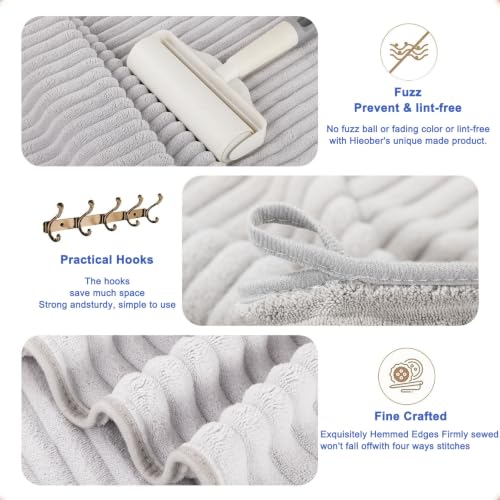 3-Piece Hand Bath Towels 14 X 29.6 Inchs, Quick-Dry Microfiber Washcloths with Hanging Loop, Soft & Absorbent Face Towels for Bathroom Kitchen Gym Travel - color: 3grey