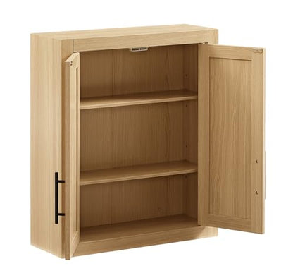 Crosley Furniture Savannah Wall Mounted Bathroom Storage Medicine Cabinet with Shelves, Natural - color: Natural, style: Wall Cabinet