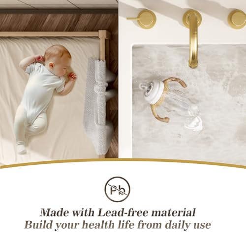 Brushed Gold 3 Hole 8 Inch Widespread Bathroom Sink Faucet, Bathroom Faucet Set with Metal Pop UP Drain and Valve, WF15-1-BG - color: Brushed Gold