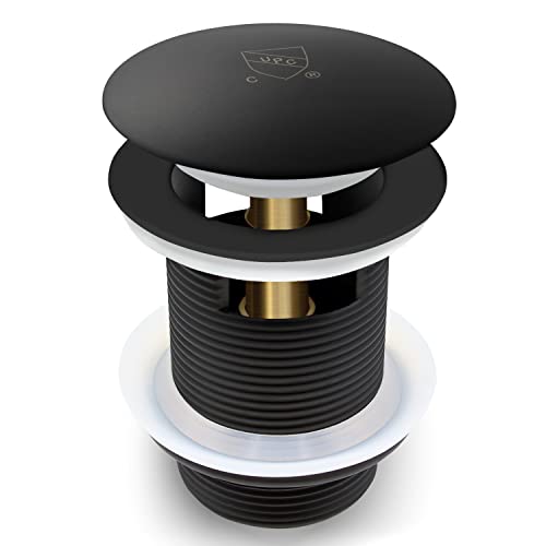 FerdY Pop-up Drain for Freestanding Bathtub, cUPC Certification, Freestanding Bathtub Drain Stopper, Matte Black - color: Matte Black