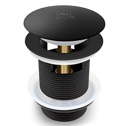 FerdY Pop-up Drain for Freestanding Bathtub, cUPC Certification, Freestanding Bathtub Drain Stopper, Matte Black - color: Matte Black