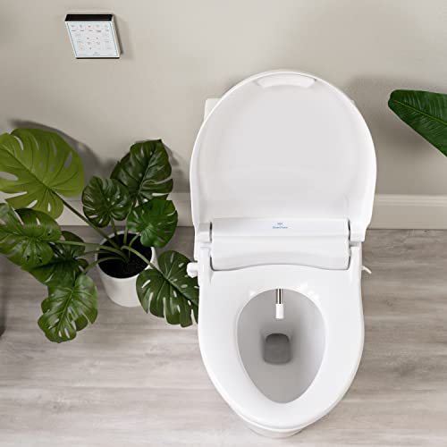 BidetMate 1000 Series Electric Bidet Toilet Seat, Heated Water, Remote | Instant warm-water wash, heated seat, air dryer, and self-cleaning nozzle. Wireless remote. Fits elongated toilets. - style: 1000 Series | Elongated | Remote