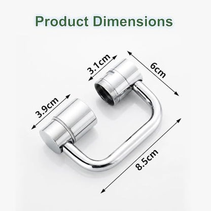 ANIS·KEBBR 1080° Rotating Faucet Extender Dual Mode Splash Proof Water Saving Aerator for Kitchen Bathroom Sink