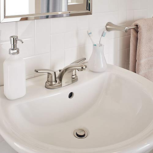 American Standard 7075200.295 Colony Pro Two-Handle Centerset Bathroom Faucet, 1.2 GPM, Satin Nickel - color: Brushed Nickel