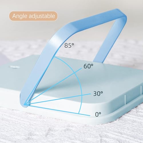 Desk Mirror, 6.7 Inch Vanity Mirror, Makeup Mirror | Makeup Desk Mirror with 1 Hanging Port & U-Shaped Bracket, Portable Travel Mirror for Dressing Room, Green