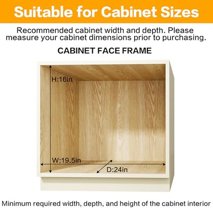 2-Tier Kitchen Cabinet Pull Out Shelf and Drawer Organizer Slide Out Pantry Storaqe Basket in Multiple Sizes (18" W x 21" D) - size: 18" W x 21" D