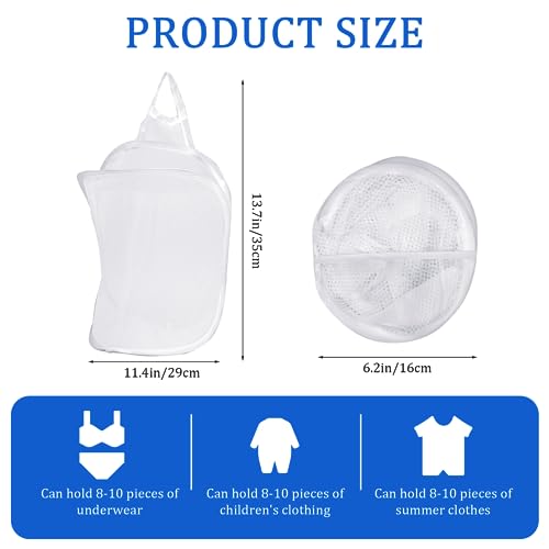 Mozeat Lens Space-Saving Hanging Laundry Hamper, White, Polyester, Portable, Hangable, Foldable