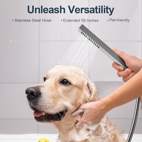 3-Function Thermostatic Shower System with Dual Rainfall Heads, Handheld Sprayer Brushed Nickel - color: Brushed Nickel