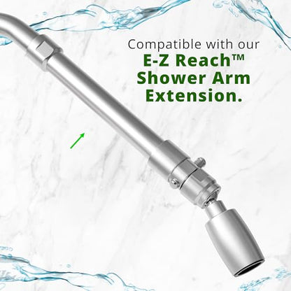High Sierra® - Solid Metal 2.0 GPM Award Winning, High Pressure Shower Head with Trickle Valve. Patented Nozzle Never Clogs. Long Nut Hides Shower Arm Threads. Polished Chrome Finish - color: Chrome, size: 2 GPM