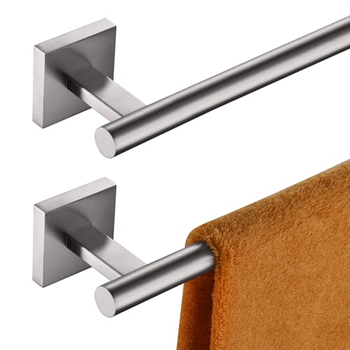 KOKOSIRI Towel Holder Bathroom Accessories Towel Bar for Bath Kitchen Necklace Holder 24 Inch, 2 Pack Brushed Nickel Stainless Steel B4005BR-L24-P2 - color: Brushed Nickel, size: 24-Inch (2 Pack)