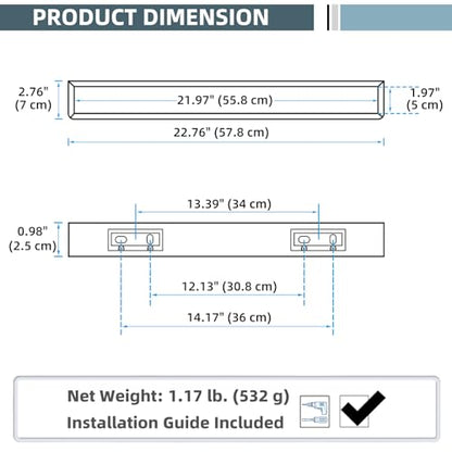 22.8 Inch Bathroom Towel Bar, Brushed Gold, 304 Stainless Steel | Rust-resistant for Bathroom, Shower, Vanity, Kitchen, Moder Square Towel Holder, Hidden Screw Wall Mounted, Heavy Duty Hang - color: Brushed Gold