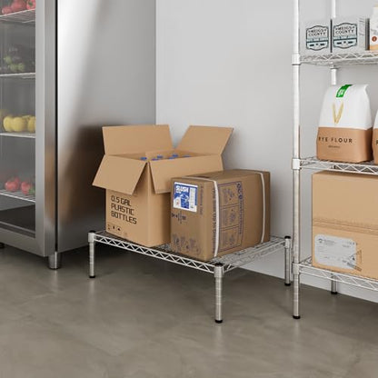 21" Deep x 30" Wide x 8" Height Wire Shelving Kit | 1-Tier | NSF Commercial Storage Rack Unit - size: 21" Deep x 30" Wide