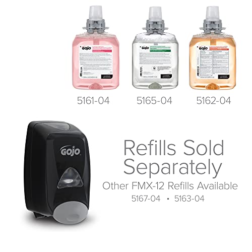 GOJO FMX-12 Push-Style Foam Soap Dispenser, Black, 1250 mL - 5155-06 - size: 1 Count (Pack of 1)