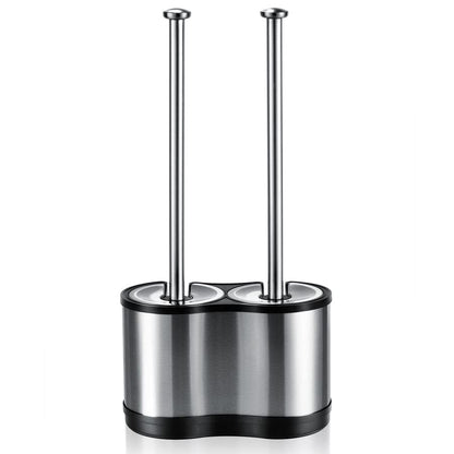 ToiletTree Products Modern Deluxe Freestanding Toilet Brush and Plunger Combo - 5.5" x 9.5" x 18.5" (2 Pack) - style: Combo 2 Pack