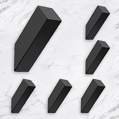 NINETREX Black Towel Hooks, Matte Black Robe Hook, Wall Mounted 6 Pack | Modern SUS 304 Stainless Steel, Heavy Duty, Waterproof, for Bathroom Bedroom Entryway Coat Mudroom Garage - color: Black, size: 6 Pack