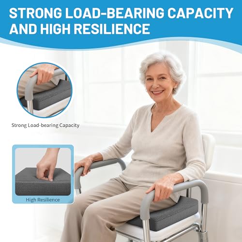 Shower Seat Cushion, Soft Chair Pad for Elderly Bathing，Easy to Clean & Quick Dry，Using 4D air Fiber Material，Suitable for Shower Seats, Poolside Rest, Dressing Room Seats