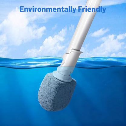 Upgrade Pumice Stone Toilet Bowl Cleaner with 11.8Inch Long Handle - size: 5 PACK