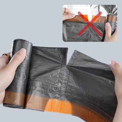 MOPALL Small Trash Bags with Drawstring, 2.6-4 Gallon, Black | 75 Count - size: Trash Bags (Pack of 75)