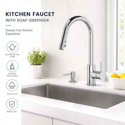 Soap Dispenser for Kitchen Sink, Built in Sink Soap Dispenser, Countertop Dish Soap Dispenser Stainless Steel Pump,Pure Copper Fuselage - color: Clear Glass