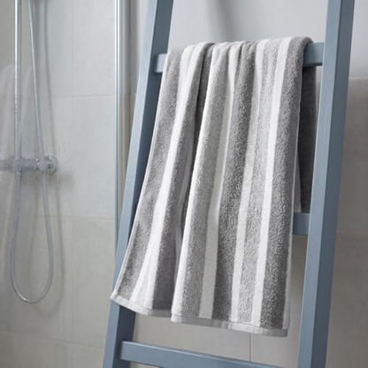 Premium 5-Piece Bath Towel Set | 100% Microfiber Ultra Soft & Quick Dry | Large Bath Towels, Hand Towels & Washcloths for Bathroom, Spa, Gym, | 1 Bath, 2 Hand, 2 Washcloths | Gray - color: Gray, size: 5 Pcs