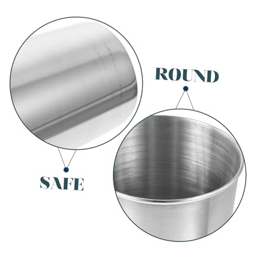 Luxshiny Stainless Steel Tumbler Cup Versatile Bathroom Toothbrush Holder and Beverage Cup Sleek Silver Finish Easy to Clean for Water Juice and More - size: 8.50X6.00X6.00CM