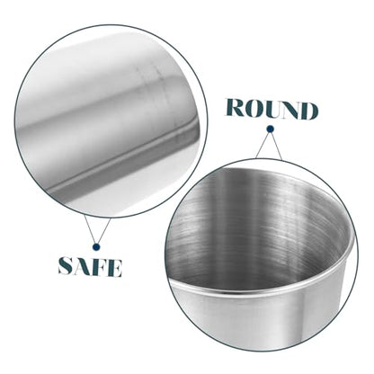 Luxshiny Stainless Steel Tumbler Cup Versatile Bathroom Toothbrush Holder and Beverage Cup Sleek Silver Finish Easy to Clean for Water Juice and More - size: 8.50X6.00X6.00CM