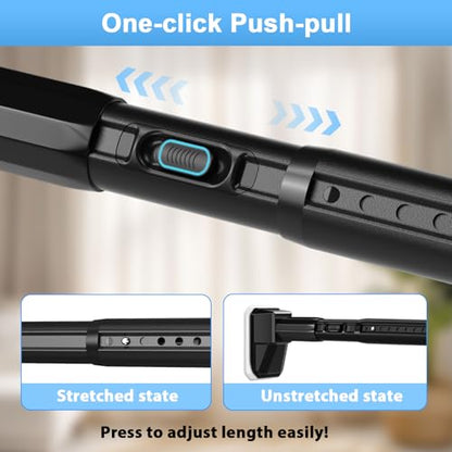 41-118 Inch Tension Curtain Rod, Black | No Drill, Extra Long, Heavy Duty, Renter Friendly - color: Black, size: 41-118inch