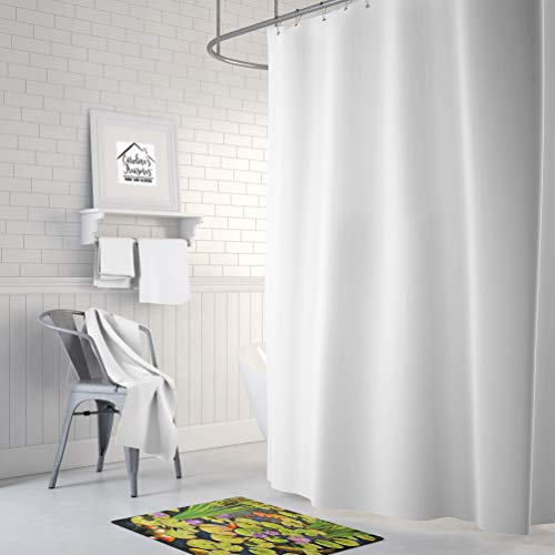 Caroline's Treasures PRS4050RUG Koi Pond II Machine Washable Memory Foam Mat, Bathroom Rug, Non-Slip Bath Mat, Durable Thick Washable Rugs for Kitchen, Bathroom Quick Dry, Decorative Artwork,