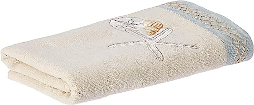 Avanti Linens - Hand Towel, Soft & Absorbent Cotton Towel, Beach Inspired Bathroom Accessories (Seaglass Collection) - size: Hand Towel