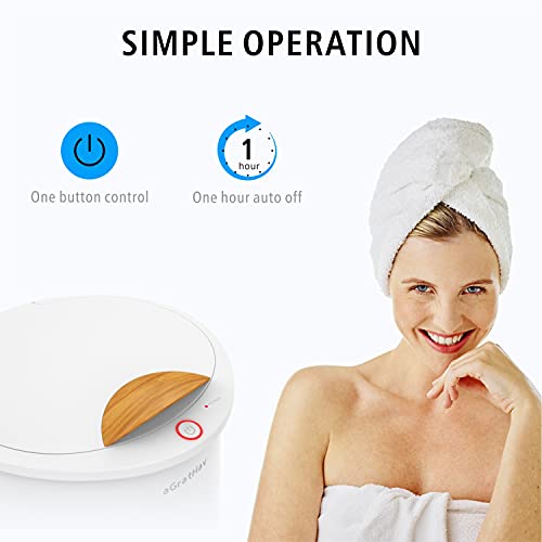 Towel Warmers Ultra Large Capacity Bucket Style 450W for Bathroom ETL FCC Certified Fits up to Two 40"x70" Towels, Blankets, Bathrobes with Auto Shut Off - color: White