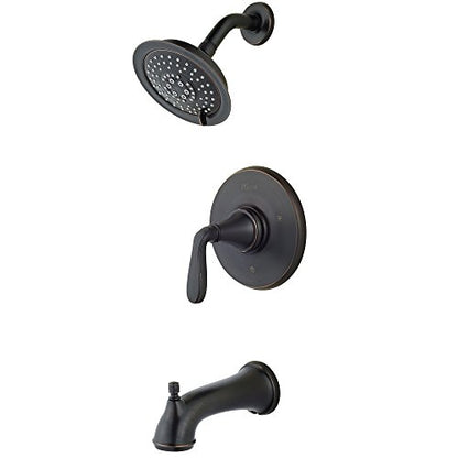 Pfister Northcott LG89-8MGY 1-Handle Tub & Shower, Trim Only, in Tuscan Bronze - color: Tuscan Bronze