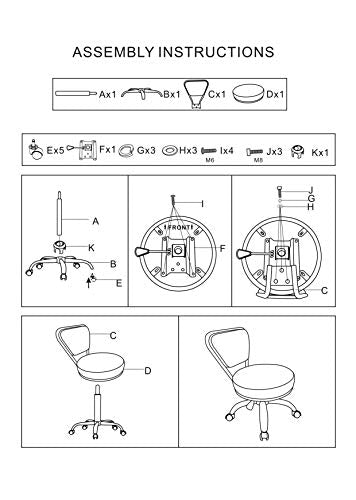Dayton Garage Rolling Seat (Coffee) Pneumatic, Short Stool with Adjustable Height 13"-15", Perfect for Garage Task, Home Cleaning, Bathroom Short Seat, Technician Task - color: Coffee