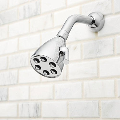 Speakman, Satin S-2252-AB-E2 Signature Brass Icon Anystream Adjustable Shower Head, 2.0 GPM - color: Polished Chrome, size: 2 GPM, style: Transitional