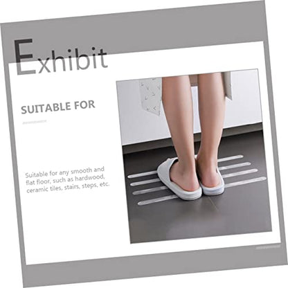 POPETPOP 4 Sets Strong Adhesive Slip Bathroom Strips Non Skid Tape for Floors Stairs and Bathtubs Safety for Preventing Slips and Falls