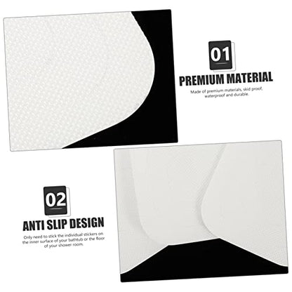 Alipis 24Pcs Non Slip Bathroom Stickers Transparent Peva Bathtub Decals Strong Adhesion Slip Surface Protection for Home Use