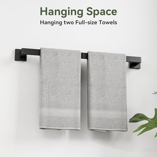 15-Pieces Matte Black Bathroom Accessories, 24 Inch Bathroom Hardware Set | SUS304 Stainless Steel Bath Towel Bar Set, Towel Racks for Bathroom Wall Mounted - size: 26 Inch (15 Pieces)