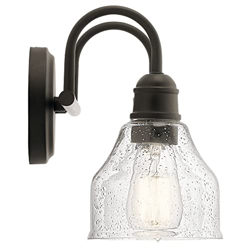 Kichler Avery 14.75" 2 Light Vanity Light with Clear Seeded Glass in Olde Bronze - color: Old Bronze, size: 2-Light