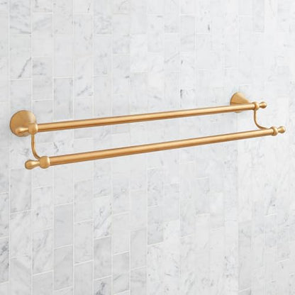 Signature Hardware 955107 Traditional 26-3/4" Towel Bar - color: Brushed Nickel